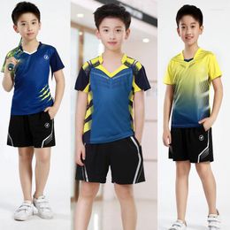 Men's Tracksuits Children Sports Sets Badminton Clothes Kids Boys Table Tennis Girls Running Wear