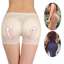 Women's Shapers Women Padded Body Shaper Panties BuLifter Hip Enhancer Underwear Sexy Mesh Breathable Faja Pants Booty Pads Briefs Boxer