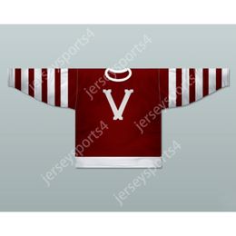 Custom RED VANCOUVER MILLIONAIRES 1912-13 HOCKEY JERSEY NEW Top Stitched S-M-L-XL-XXL-3XL-4XL-5XL-6XL