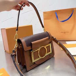 7A Dauphine Mode Schultertaschen Leder Damen Handtasche Designer Messenger Bag Geldbörse Umhängetasche