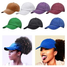 Ball Caps Backless Hat Outdoor Sport Baseball Sun Visor For Women Puff Beach Camping Travel Curly Hair