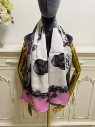 Women's square scarf scarves 100% twill silk material pint letterpattern size 130cm - 130cm