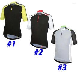 Racing Jackets Half Zipper Cycling Jersey Short Bicycle Shirt Bike Kit Wear Clothing Sleeve Team Motocross Mountain Jacket Sports Tight Top