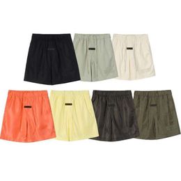 Designer Short Fashion Casual Clothing Beach shorts FOGs Season 8 Double Thread Essen High Street Loose Flocking Print Drawstring Nylon Beach Sports Shorts