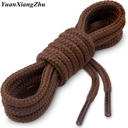 Shoe Parts Accessories 1Pair Round Boot Laces Durable Polyester laces Solid Classic Shoelaces for Boots Sneakers Shoelace 21 Color 70 90 120 150CM 231124