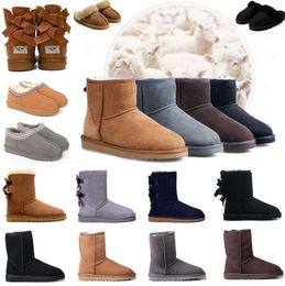 Tasman Winter Boots Designer Women Fur platform Ladies Snow Real Sheepskin Wool Low-cut Warm Shoes Man and Short Super Mini mens womens TasmansTrendy shoes