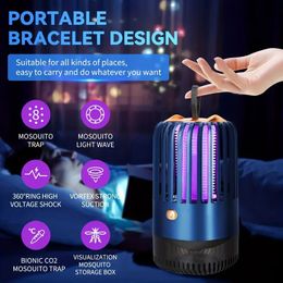 1pc Indoor Mosquito Zapper, Outdoor Electric Mosquito Killer Lamp With USB Power UV Light, Flying Insect Trap Killer For Home Gnat Drain