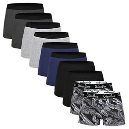 Underpants 10pcs Pack 2023 Men Panties Cotton Underwear Male Brand Boxer And For Homme Luxury Set Shorts Box Slip Kit 231124