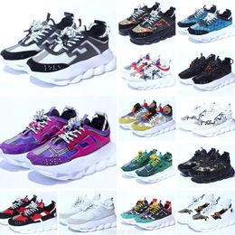 2023 Casual Shoes Italy Top Quality Chain Reaction Wild Jewels Chain Link Trainer Sneakers size EU OG designer Shoe's