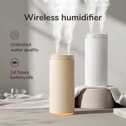 Other Home Garden JISULIFE Small Humidifiers 500ml Desk Night Light Function Quiet Electric Aroma Diffuser Air Car 230424