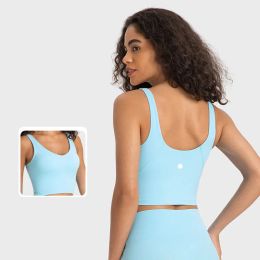 Spor Giysileri Kadınlar Yoga Tank Tops Hafif Destek Spor Sütun Fiess Lingerie Nefes Alabaç Egzersiz Uslu Seksi Yelek Çıkarılabilir bardaklar