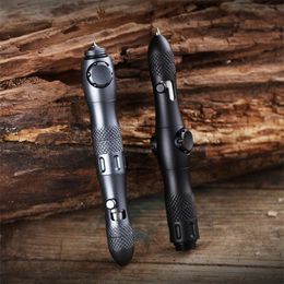 Fountain Pens Multi-function Fidget Spinner Self Defence Tactical Pen Flashlight Emergency Glass Breaker Outdoor Survival EDC Tools 231124