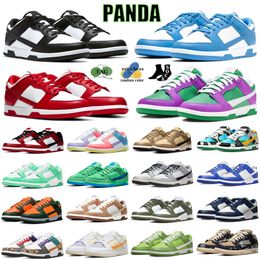 Panda running Shoes men women designer sneakers UNC Orange Lobster Team Red Stadium Green Fuchsia Midnight Navy Grey Fog University Red low outdoor sports trainers