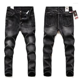 Men's Jeans Size 42 44 46 48 Large Men's 2023 Classic Stretch Wide Leg Pants Fat Legs Increase Straight Streetwear