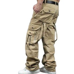 Men's Pants Men's Cargo Pants Casual Mens straight-leg pants Pant Multi Pocket Overall Men Outdoors Trousers 230425