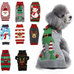 Dog Apparel Winter Clothes Christmas Holiday Sweater Chihuahua Teddy Outfit coat for Small Medium Large and Cat Autumn Warm 231124