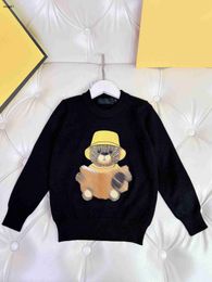 Brand toddler sweater high quality boys girls hoodie Size 100-150 kids designer clothes Bear pattern baby Knitted pullover Nov25