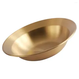 Bowls Party Kitchen Pasta Stainless Steel Plates Steak Plate Salad Metal