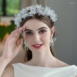 Hair Clips Wedding Bride Accessories Crown Hoops Simple Sweet Elegant For Women