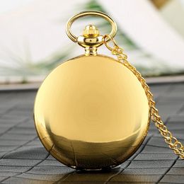 Pocket Watches Royal Black Ball Shaped Quartz Watch Roman Numerals Dial Analog FOB Clock Chain Pendant Gold Necklace For Men WomenPocket