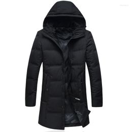 Men's Down 2023 Arrival Winter Jacket Mens High Quality 90% White Duck Hooded Jackets Men Coats