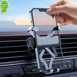 Car Air Vent Phone Holder Universal Aluminum Alloy Gravity Mount Stand for Iphone Xiaomi Huawei Auto Interior Accessories