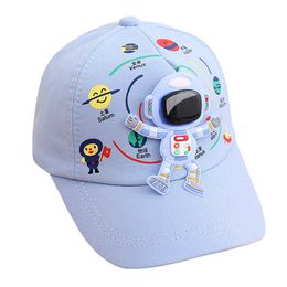 Caps Hats Baby Boy Girl Baseball Cap Astronaut Sports Hat for Toddler Kids Novel Fancy Space Headwear Adjustable 1-5 Years P230424