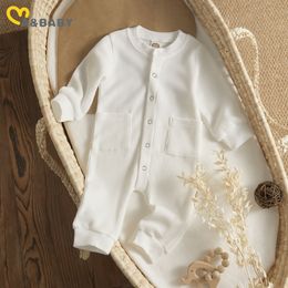 Rompers Ma Baby 0-24M born Infant Baby Boy Girl Jumpsuit Soft Long Sleeve Romper Casual Fall Spring Clothing 230425