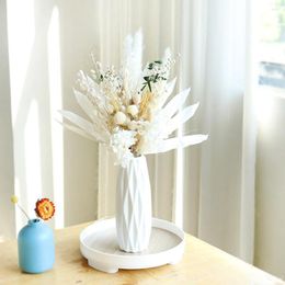 Decorative Flowers Wreath Blooming Dried Flower Bouquet Birthday With Stems Home Decor Garden Vase