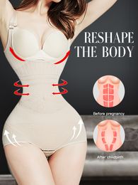 Women's Shapers Weight loss belt abdominal plastic surgery formal waist trainer binding device body shaping hip lift reduced shoulder strap for women 230425