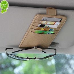 Car Auto Sun Visor Point Pocket Organiser Pouch Bag Card Glasses Storage Holder Car-styling 1pc