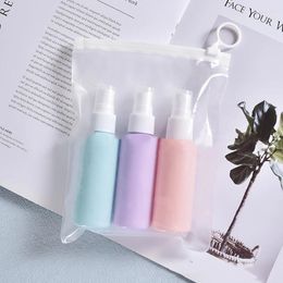 Storage Bottles 3Pcs 60ml Travel Refillable Bottle Set Spray Lotion Shampoo Shower Tube Bottling Essence Liquid Cosmetic Empty Container