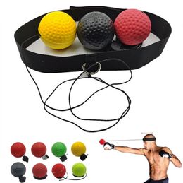 Punching Balls Boxing Speed Headmounted PU Punch Ball MMA Sanda Training Hand Eye Reaction Home Sandbag Fitness Equipment Boxeo 230425