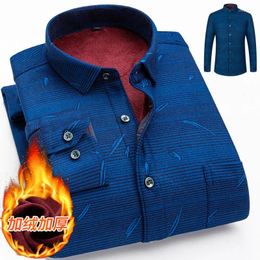 Men's Casual Shirts 2023 High Quality Winter Fashion Handsome Everything Plus Fleece Thickened Double Sided Stack Beat Combination Shirt
