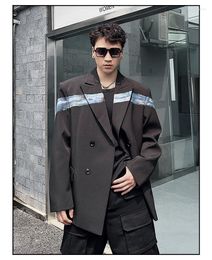 Men's Suits Qw0108 Fashion Men's Coats & Jackets 2023 Runway Luxury European Design Party Style Clothing