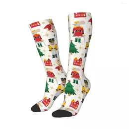 Men's Socks Merry Christmas Nutcrackers Ballerina Mouse King Calf Sweat Year Xmas Present Winter Under Knee Soft For Unisex