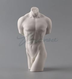 Willoni Ceramic Decoration Glazed HalfBody Naked Male Sculpture Birthday Gift Craft Home Decoration character crafts Old Statue3836457