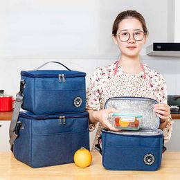 Ice Packs/Isothermic Bags Insulated Lunch Box Men Women Travel Portable Camping Picnic Bag Cold Food Cooler Thermal Bag Kids Insulated Case with Strap New J230425