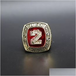 Cluster Rings Hall Of Fame Baseball 1945 1963 2 Red Schoendienst Team Champions Championship Ring With Wooden Display Box Souvenir Men Dhn0N