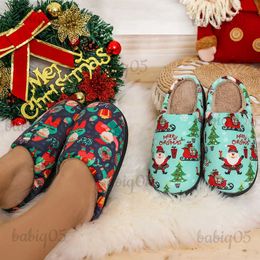 Slippers Women's Slippers Home Plush Christmas Cartoon Designer Shoes Girls 2023 Winter Fluffy Slippers Flat Warm Casual Slides Big Size T231125