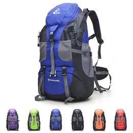 Outdoor Bags 50L Man Woman Camping Backpack Waterproof Trekking Bag Sports Rucksack Cycling Hiking Mountaineering Daypacks mochilas 231124