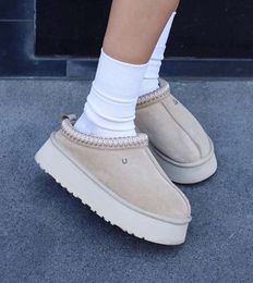 Designer shoes Tasman slippers Dazz plush thermal insulation cotton snow boots half sandals and australia High quality shoes