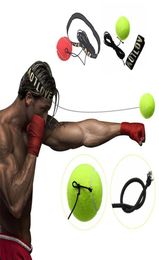 Yellow Red Bouncy Fight Ball Equipment With Head Band For Reflex Speed Training Boxing Punch Muay Thai Exercise C19040401272W5936386