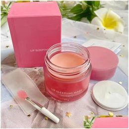Lip Balm Care Makeup Lz Special Skin Lips Slee Mask Lipstick Berry Moisturizing Anti-Aging Anti-Wrinkle 20G Drop Delivery Health Beaut Dhjjn