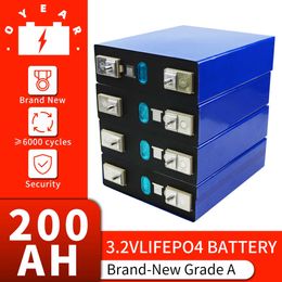 Hot Sale 12V lifepo4 battery 200AH Rechargeable lithium iron phosphate battery Deep Cycle lfp marine batteri for EV RV Boat