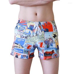 Underpants Men's Underwear Medium Waist Printing Fashion Beach Swimsuit Leisure Home Aro Pants