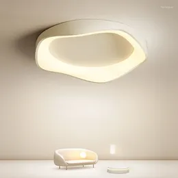 Ceiling Lights Modern White Smart Chandelier For Bedroom Living Room Kitchen Study With Remote Control Round Ring LED Lamp Home Light