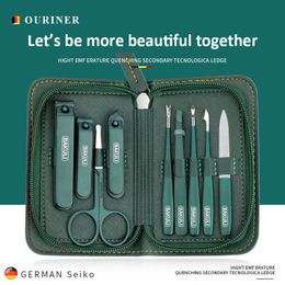Nail Manicure Set HighQuality Professional Nail Cutter Tools Manicure Set Pedicure Sets Nail Clipper Stainless Steel Travel Case Kit 230425
