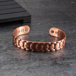 Bangle Ikuinen Copper Magnetic Bracelet Male Arthritis Therapy Bracelets Benefits Vintage Health Energy Jewelry For Men