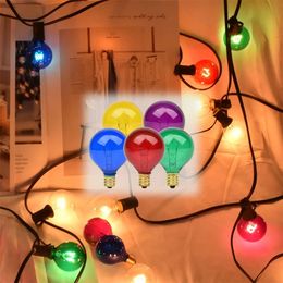 Christmas Decorations 25FT RGB G40 Globe Bulb String Lights 23Socket Waterproof Chain Lighting Decorative Fairy light Outdoor Garden Garland Christmas 231124